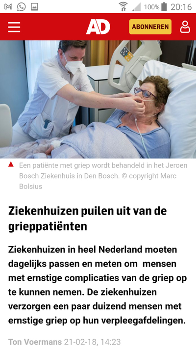 nep corona pandemie, is griep 