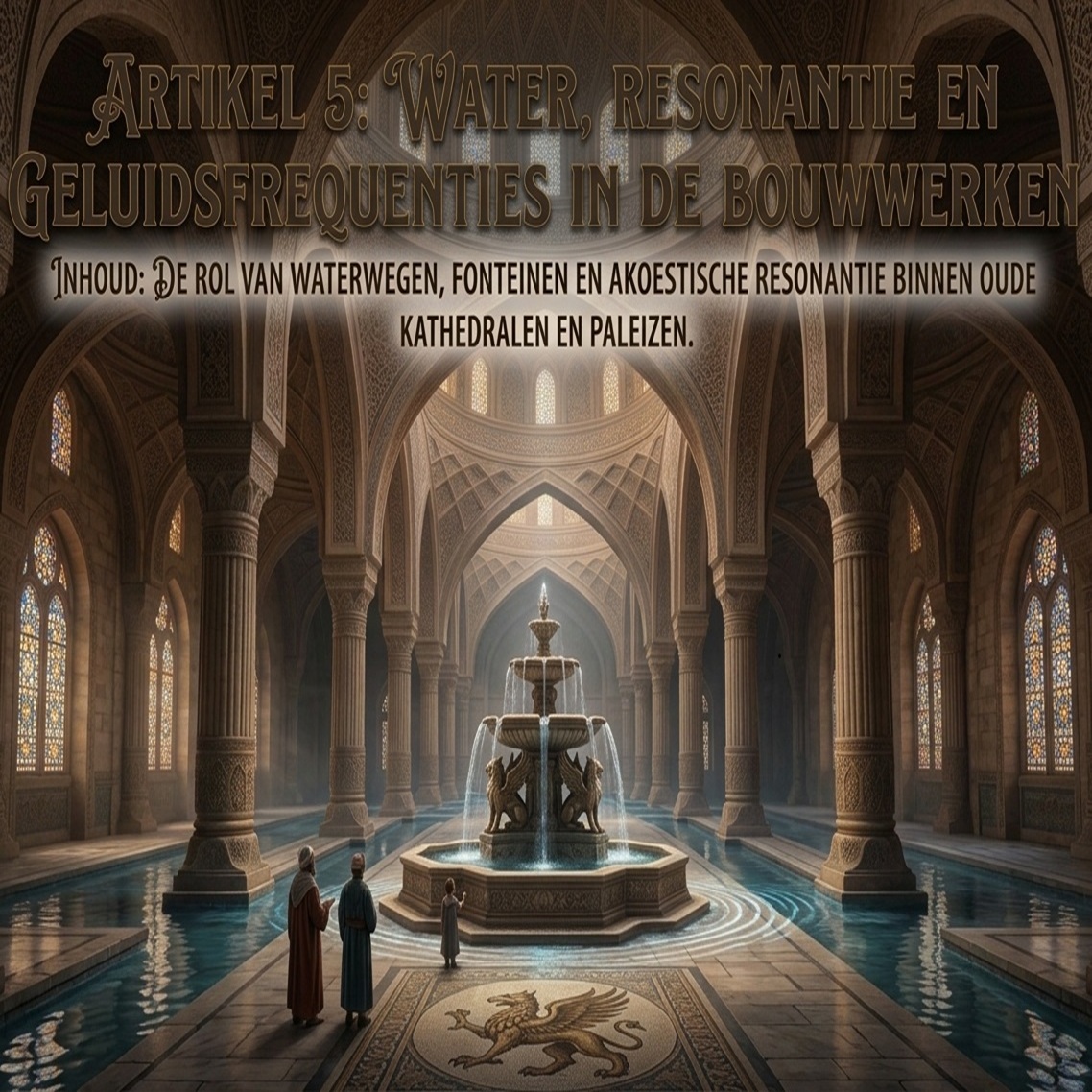 Water, resonantie en geluidsfrequenties in de bouwwerken