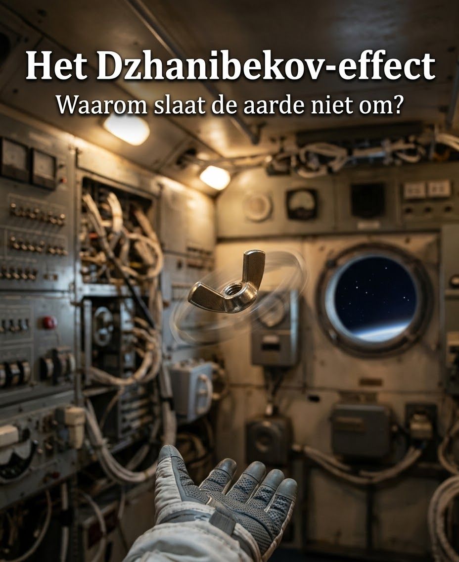 Het Dzhanibekov-effect: waarom slaat de aarde niet om?